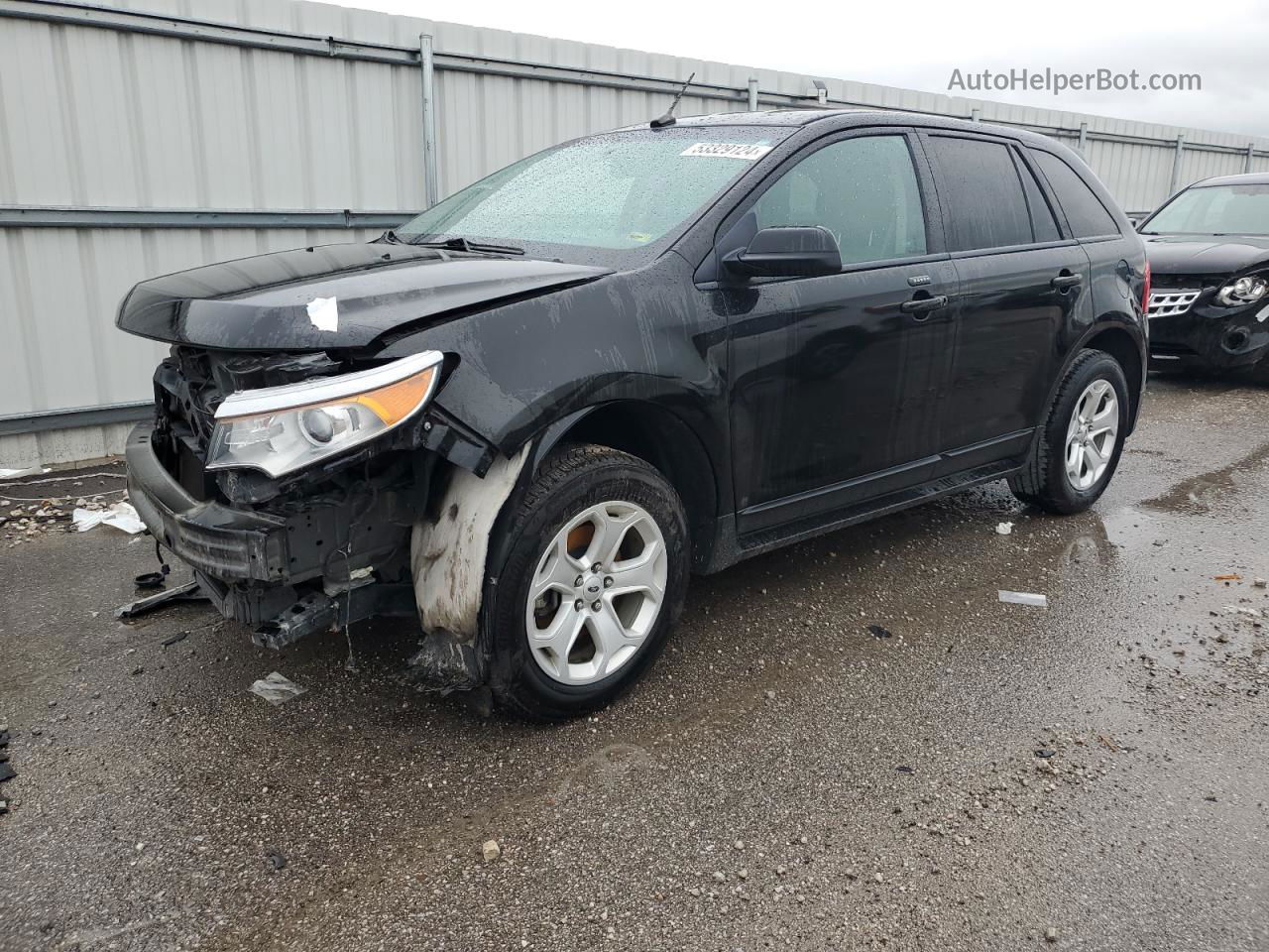 2014 Ford Edge Sel Черный vin: 2FMDK3J94EBA06041