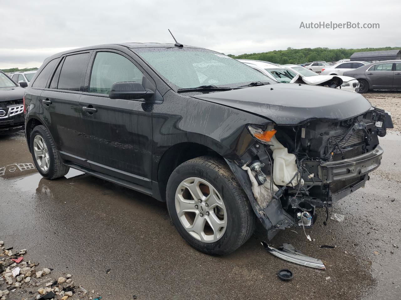 2014 Ford Edge Sel Black vin: 2FMDK3J94EBA06041