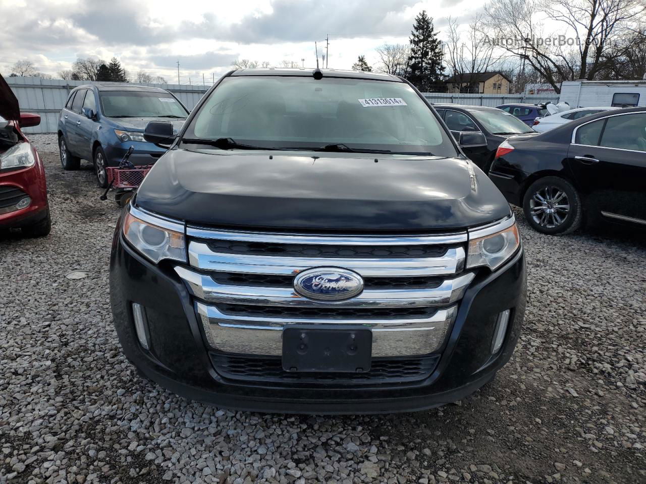 2014 Ford Edge Sel Black vin: 2FMDK3J99EBA15348