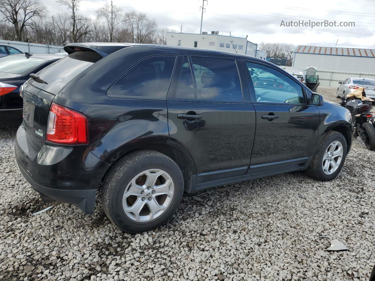 2014 Ford Edge Sel Black vin: 2FMDK3J99EBA15348