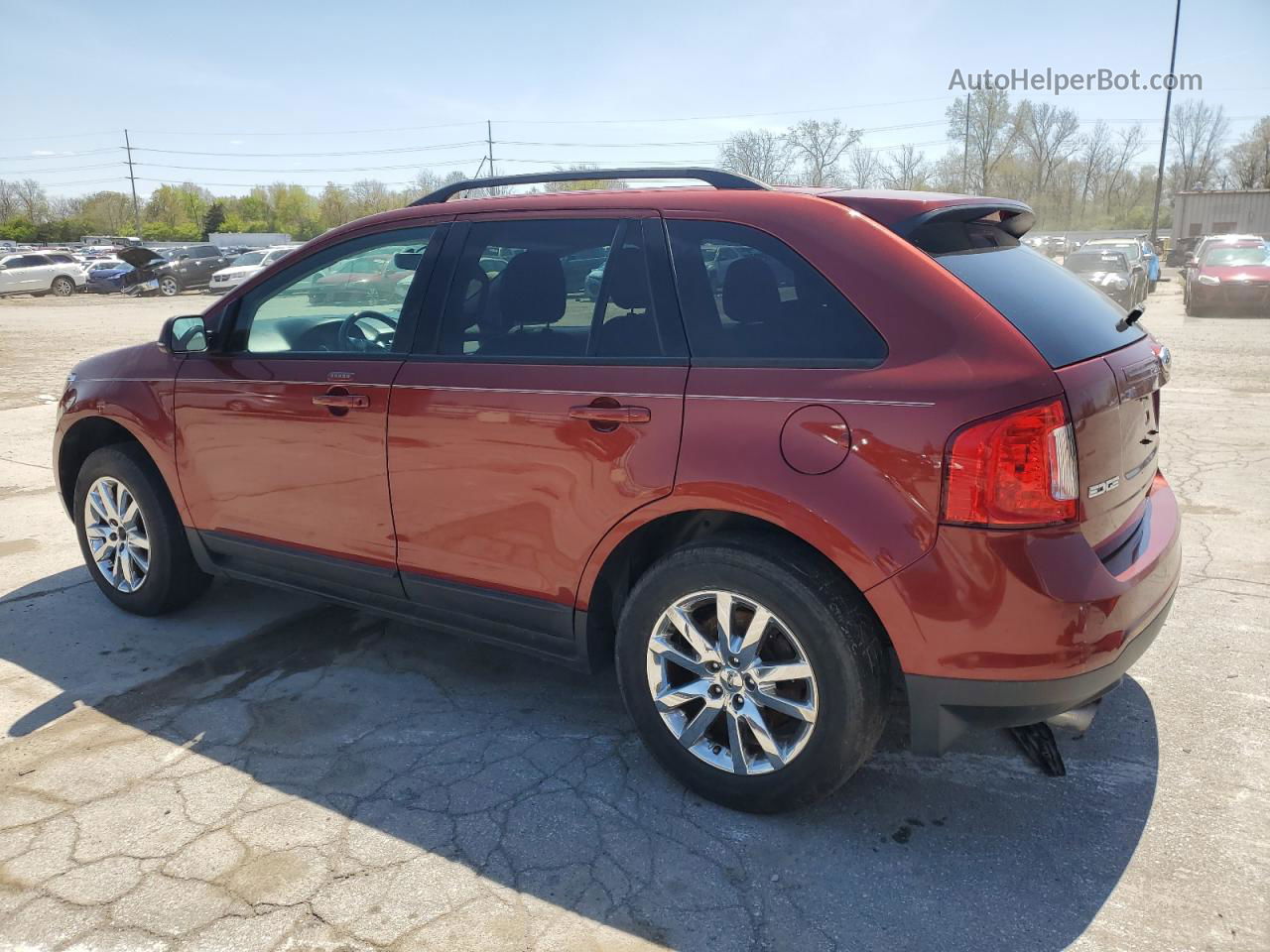 2014 Ford Edge Sel Красный vin: 2FMDK3J99EBB19211