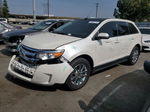 2014 Ford Edge Sel White vin: 2FMDK3J9XEBB55988