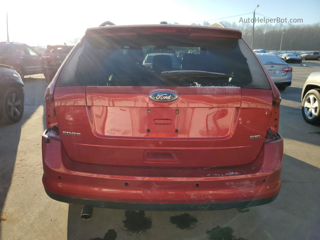 2010 Ford Edge Sel Red vin: 2FMDK3JC0ABB76242