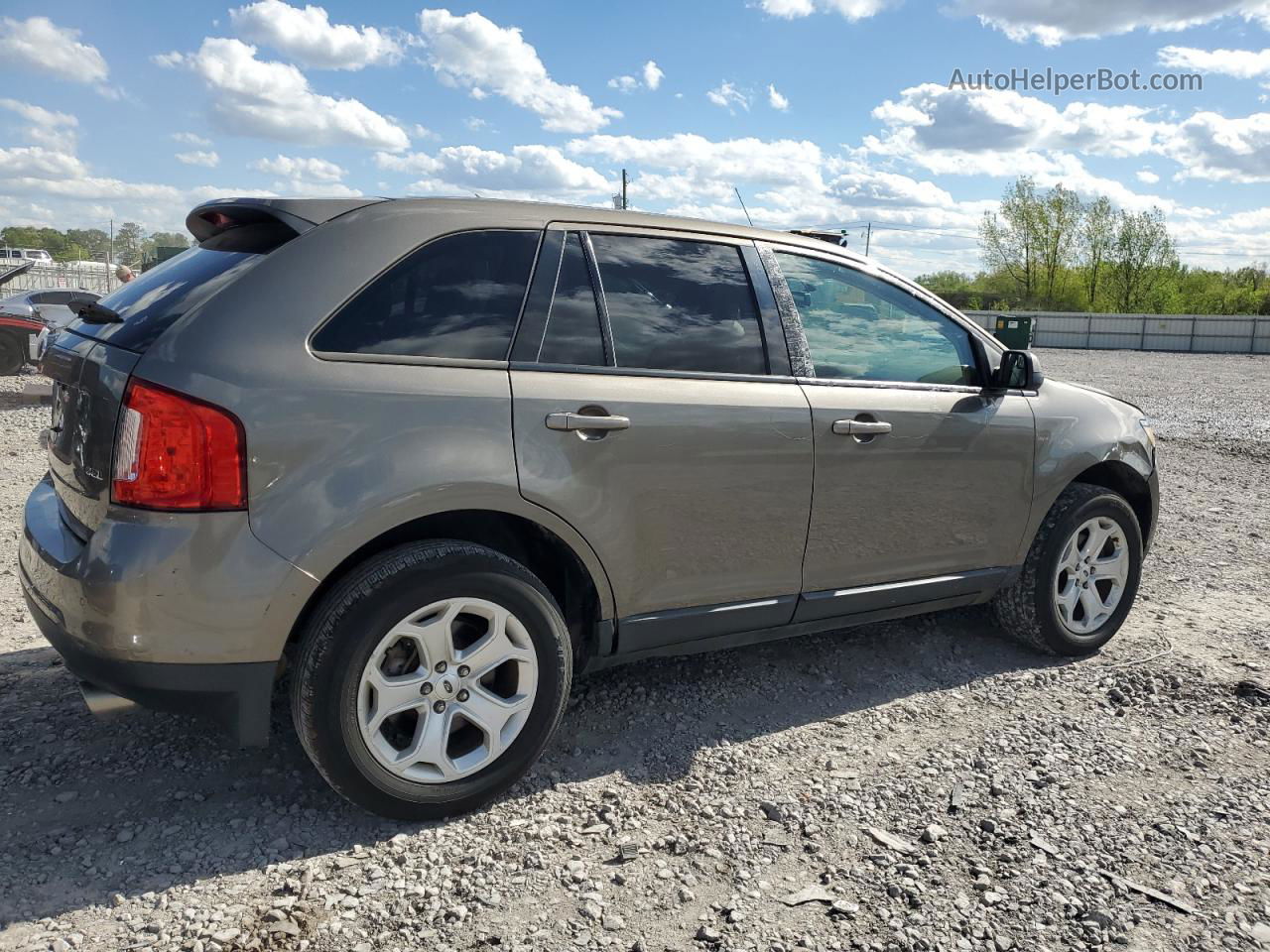 2014 Ford Edge Sel Желто-коричневый vin: 2FMDK3JC0EBB23577