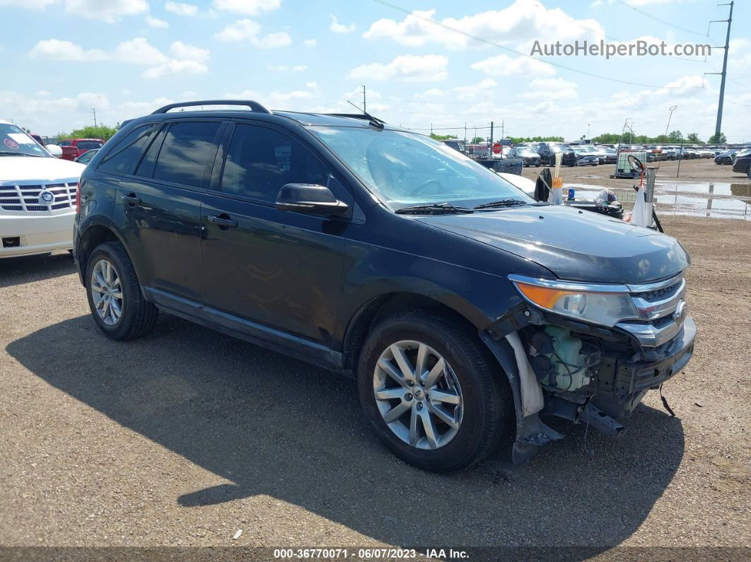 2014 Ford Edge Sel Черный vin: 2FMDK3JC0EBB24163