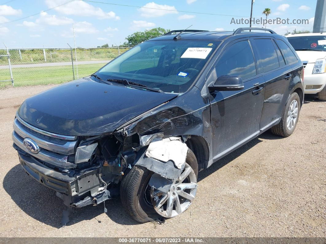 2014 Ford Edge Sel Черный vin: 2FMDK3JC0EBB24163