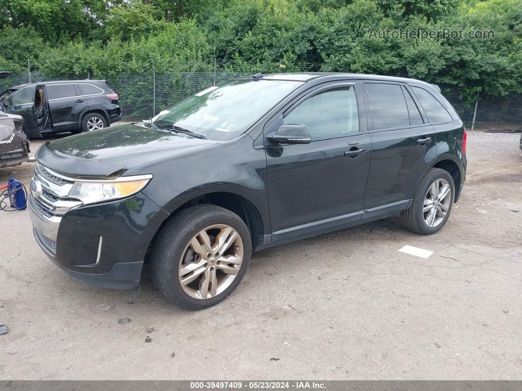 2014 Ford Edge Sel Черный vin: 2FMDK3JC1EBA01455