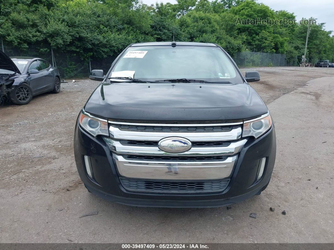 2014 Ford Edge Sel Черный vin: 2FMDK3JC1EBA01455