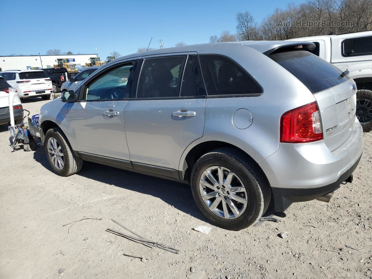 2014 Ford Edge Sel Silver vin: 2FMDK3JC1EBA10401