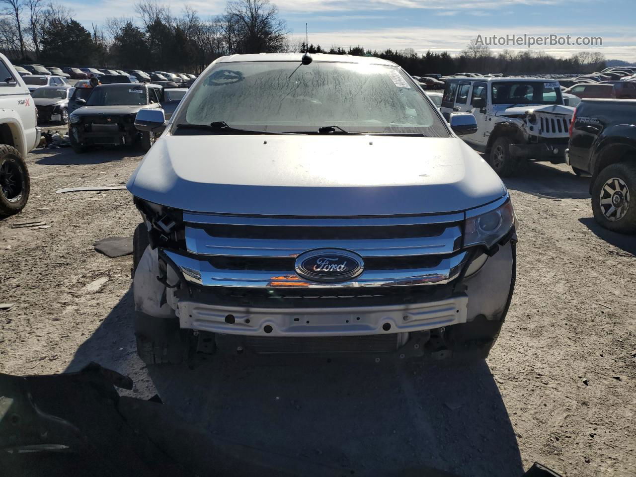 2014 Ford Edge Sel Серебряный vin: 2FMDK3JC1EBA10401