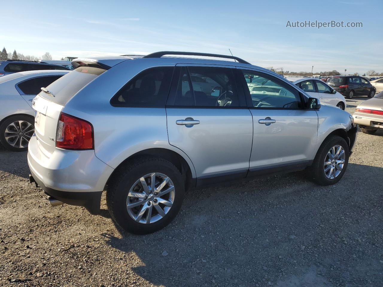 2014 Ford Edge Sel Silver vin: 2FMDK3JC1EBA18756