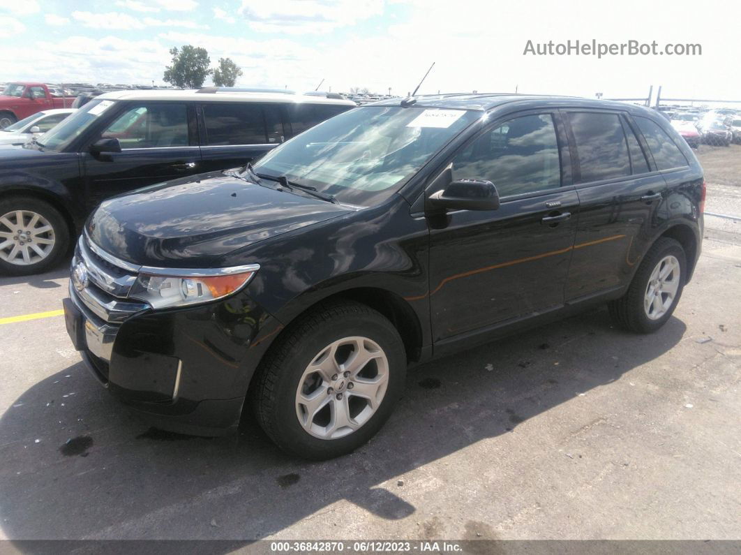 2014 Ford Edge Sel Black vin: 2FMDK3JC1EBA24315