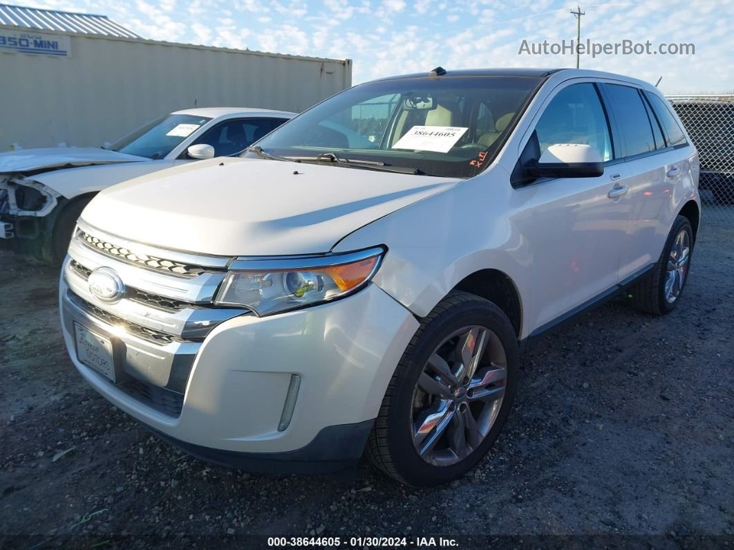 2014 Ford Edge Sel Белый vin: 2FMDK3JC1EBA44919