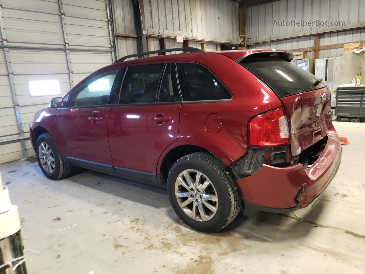 2014 Ford Edge Sel Maroon vin: 2FMDK3JC1EBA83039