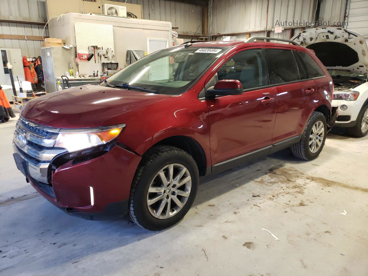 2014 Ford Edge Sel Maroon vin: 2FMDK3JC1EBA83039