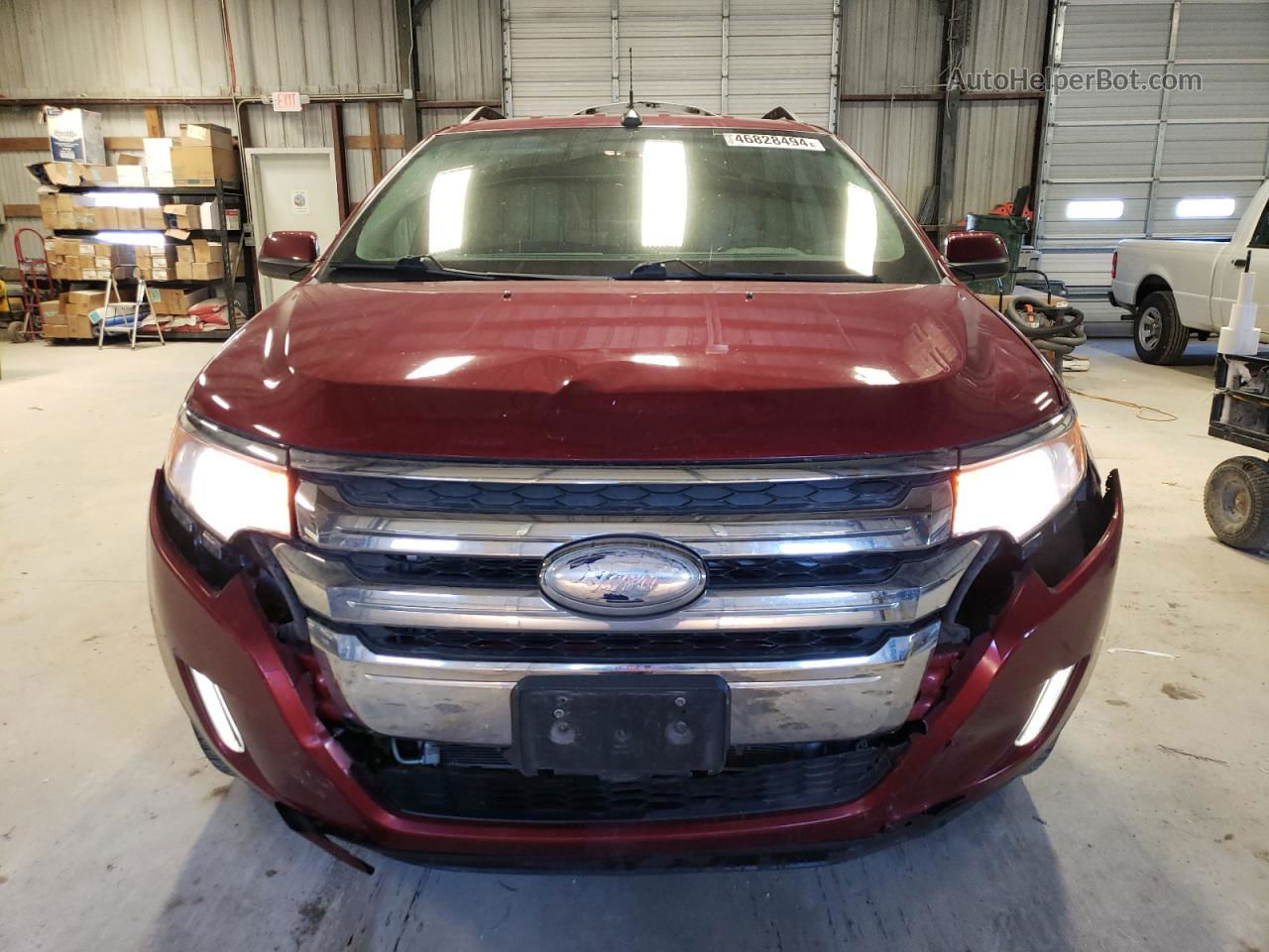 2014 Ford Edge Sel Maroon vin: 2FMDK3JC1EBA83039