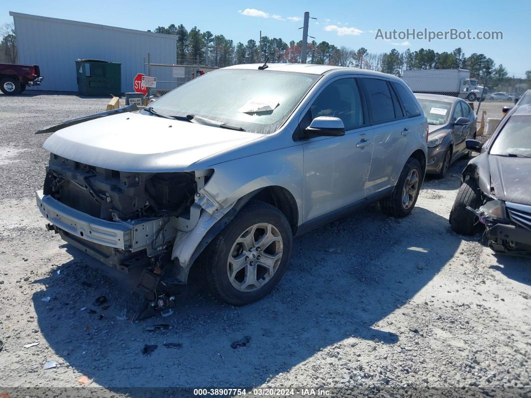 2014 Ford Edge Sel Silver vin: 2FMDK3JC1EBA88726