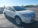 2014 Ford Edge Sel White vin: 2FMDK3JC1EBA95661