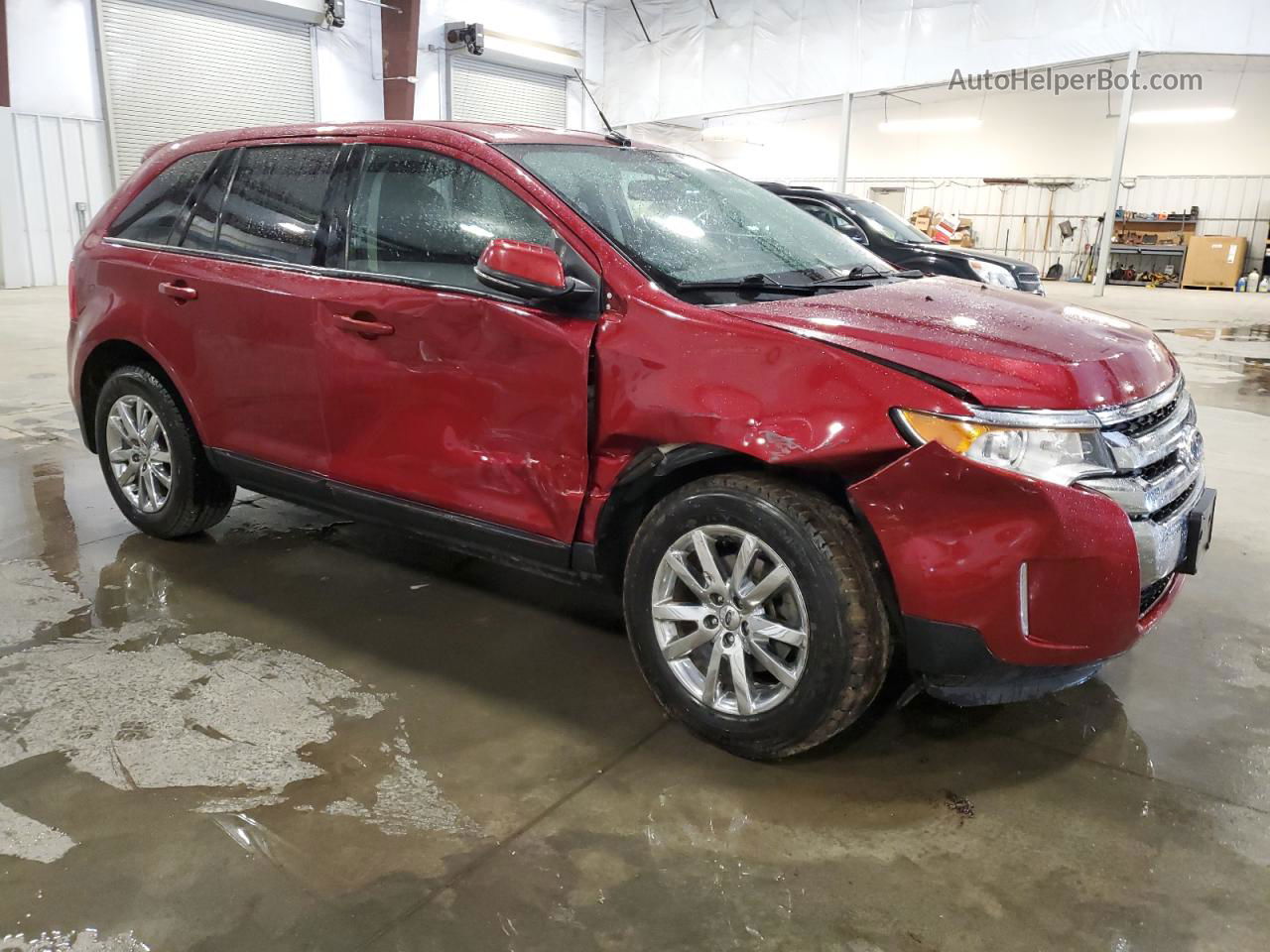 2014 Ford Edge Sel Red vin: 2FMDK3JC1EBB06741