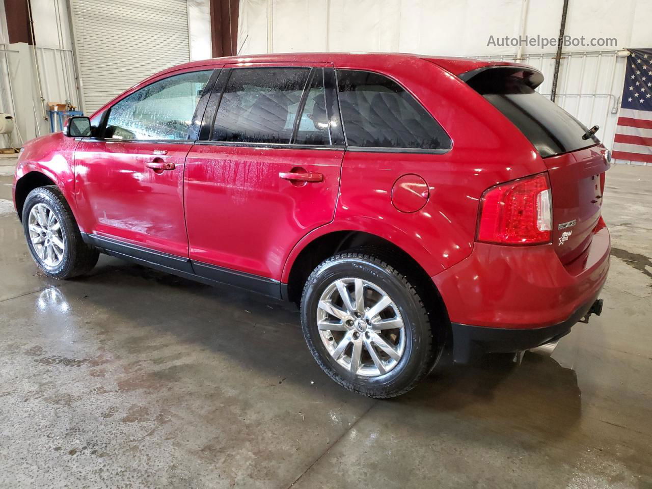 2014 Ford Edge Sel Red vin: 2FMDK3JC1EBB06741