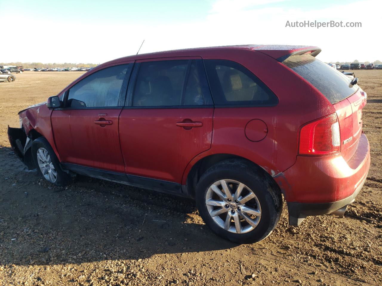 2014 Ford Edge Sel Red vin: 2FMDK3JC1EBB46351