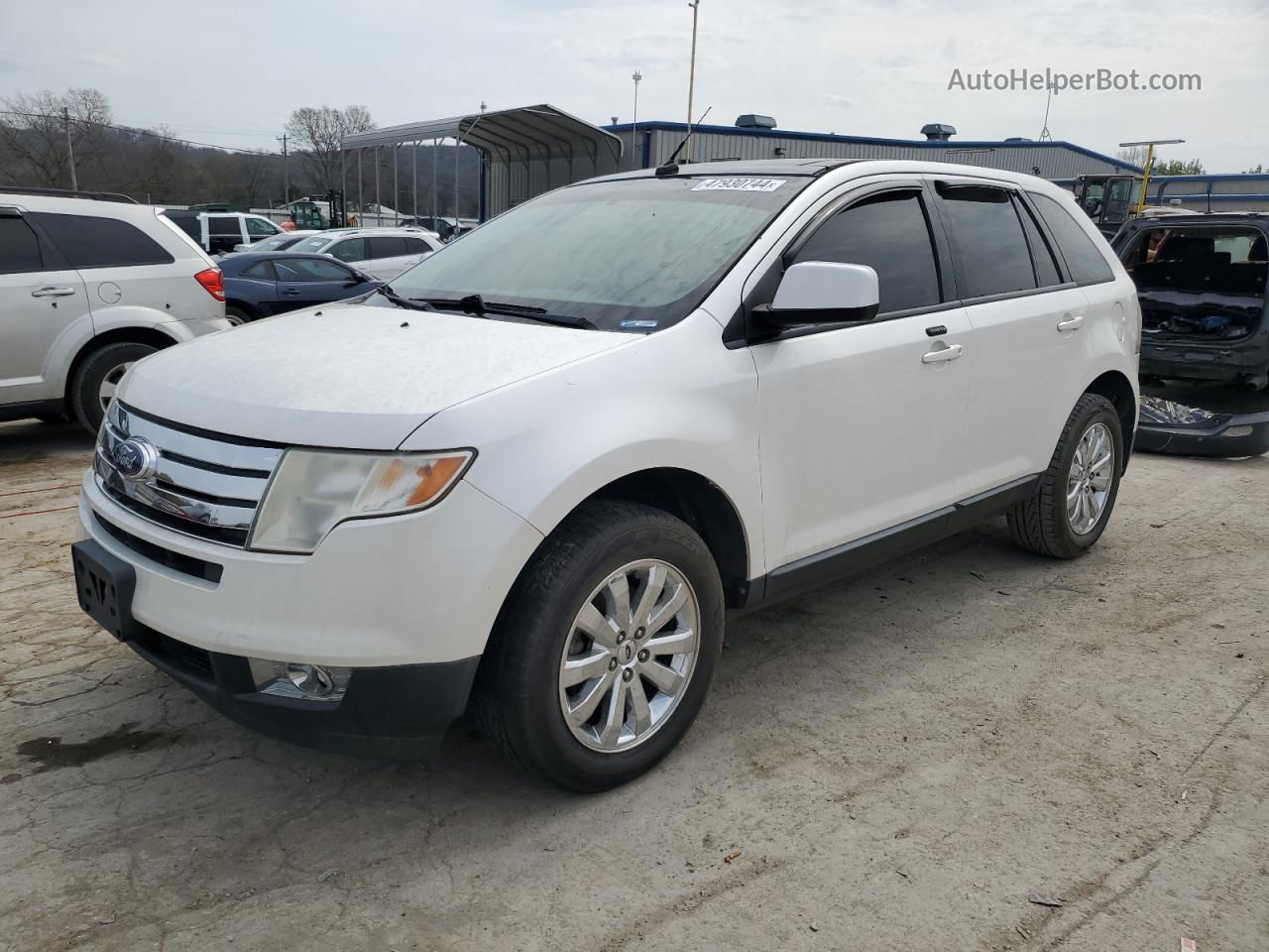 2010 Ford Edge Sel White vin: 2FMDK3JC2ABB63010