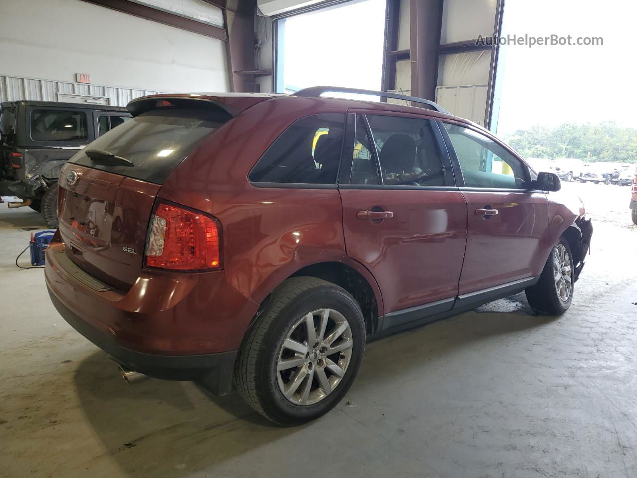 2014 Ford Edge Sel Orange vin: 2FMDK3JC2EBA08883