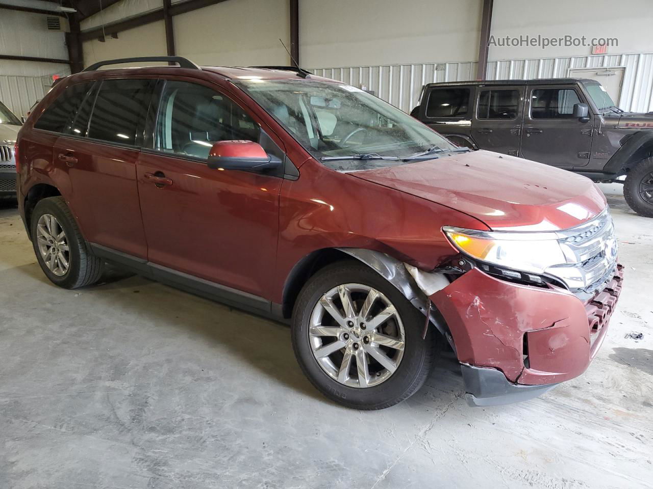 2014 Ford Edge Sel Orange vin: 2FMDK3JC2EBA08883