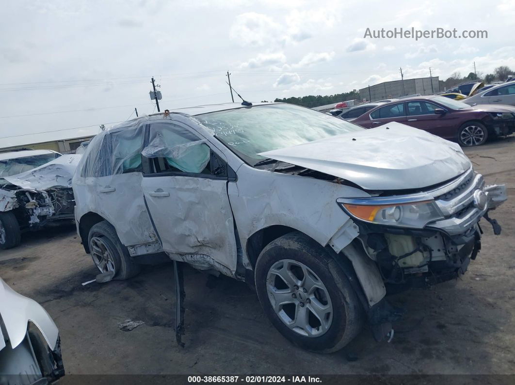 2014 Ford Edge Sel White vin: 2FMDK3JC2EBA10066