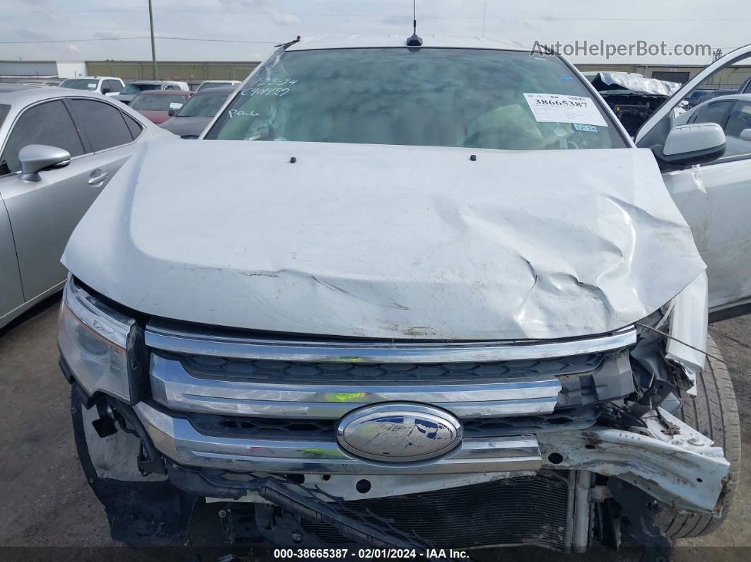 2014 Ford Edge Sel White vin: 2FMDK3JC2EBA10066