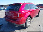 2014 Ford Edge Sel Red vin: 2FMDK3JC2EBA83521