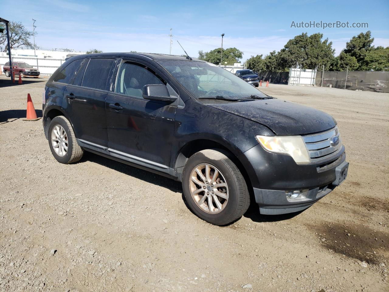 2010 Ford Edge Sel Черный vin: 2FMDK3JC3ABA36377