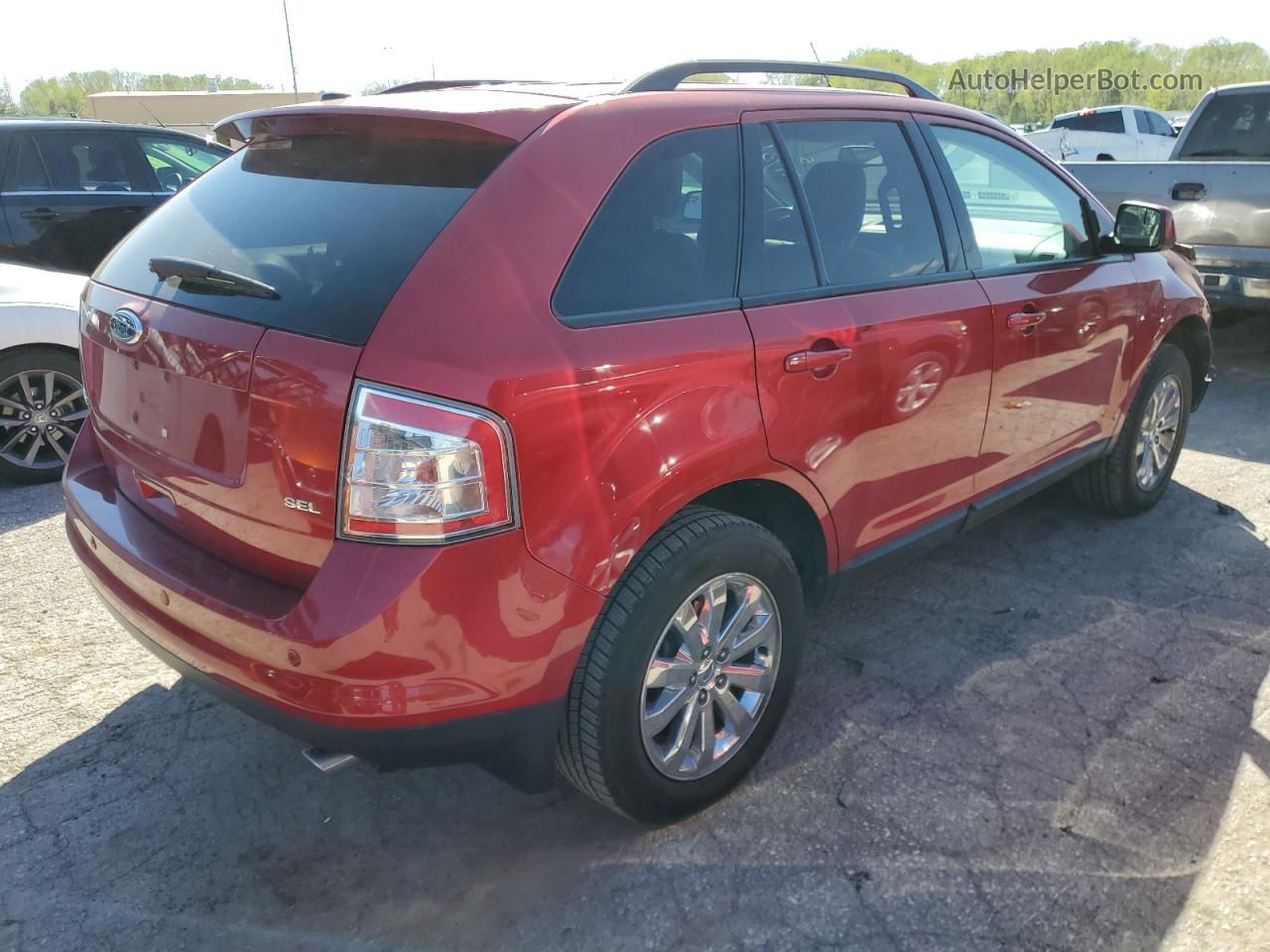 2010 Ford Edge Sel Red vin: 2FMDK3JC3ABB62352