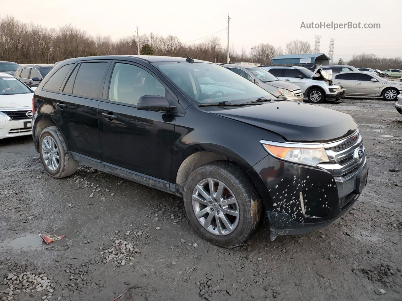 2014 Ford Edge Sel Black vin: 2FMDK3JC3EBA74715