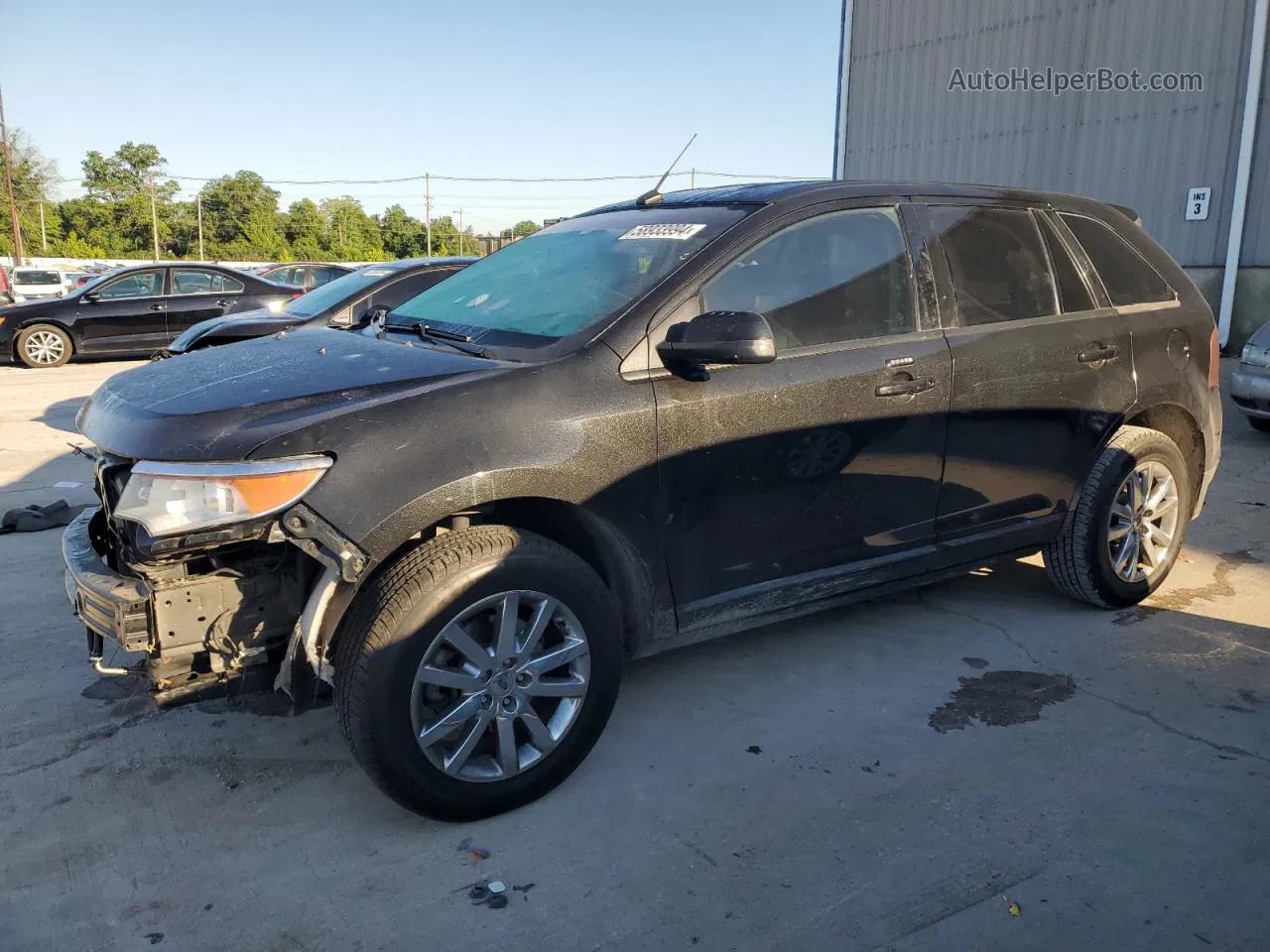 2014 Ford Edge Sel Black vin: 2FMDK3JC3EBB27803