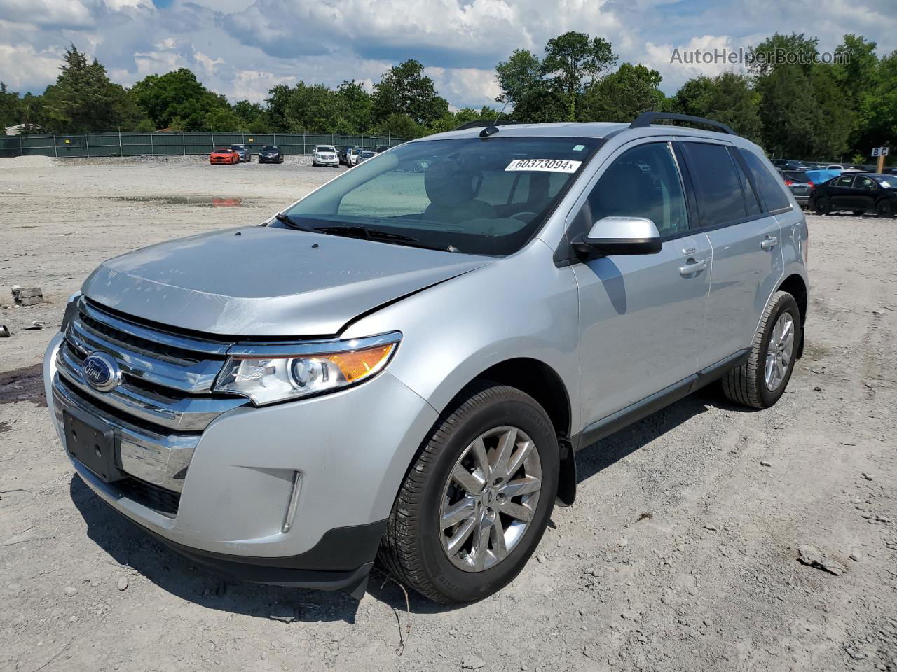 2014 Ford Edge Sel Silver vin: 2FMDK3JC3EBB72417