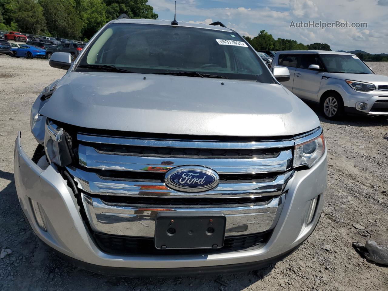 2014 Ford Edge Sel Silver vin: 2FMDK3JC3EBB72417