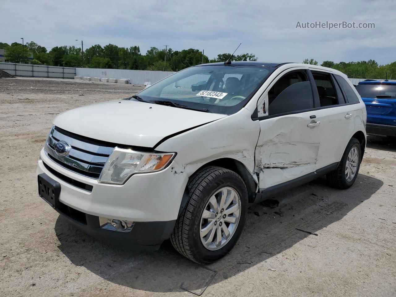 2010 Ford Edge Sel White vin: 2FMDK3JC4ABA12170