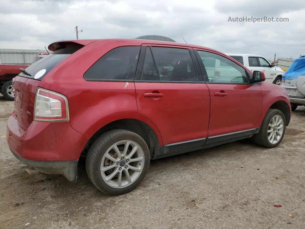 2010 Ford Edge Sel Red vin: 2FMDK3JC4ABA50093