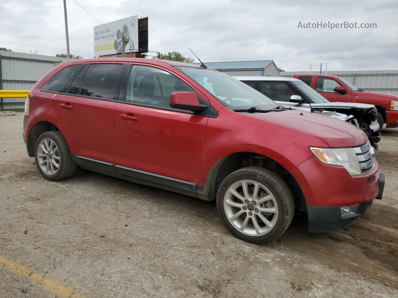 2010 Ford Edge Sel Red vin: 2FMDK3JC4ABA50093