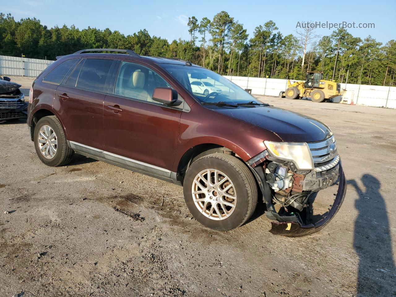 2010 Ford Edge Sel Maroon vin: 2FMDK3JC4ABA81022