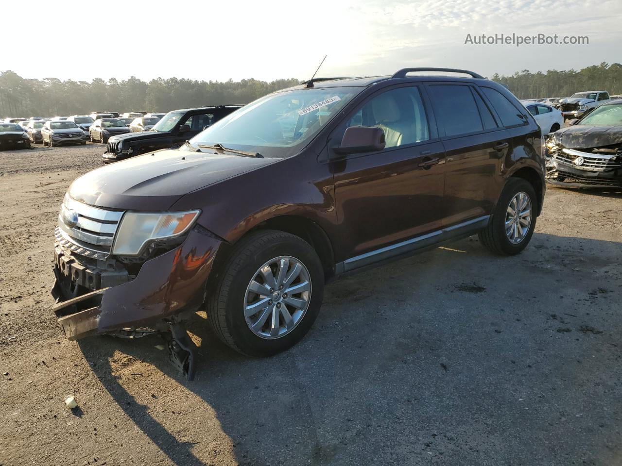 2010 Ford Edge Sel Maroon vin: 2FMDK3JC4ABA81022