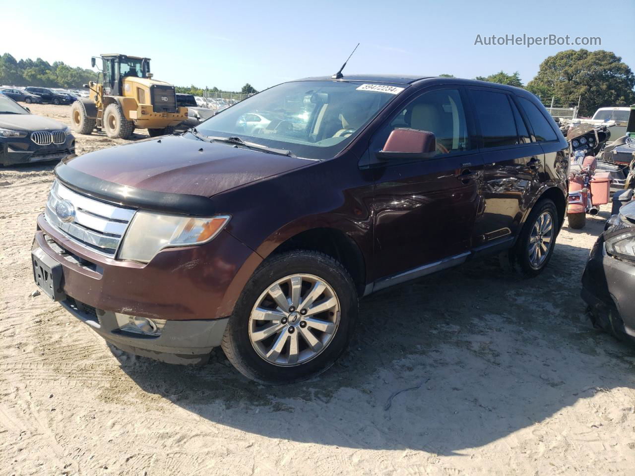 2010 Ford Edge Sel Maroon vin: 2FMDK3JC4ABB03892