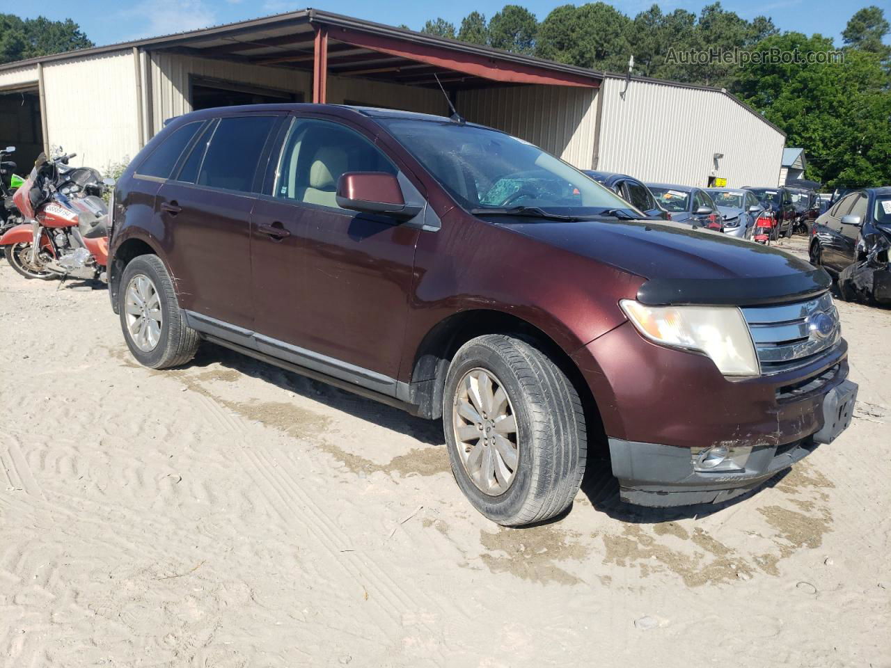 2010 Ford Edge Sel Maroon vin: 2FMDK3JC4ABB03892