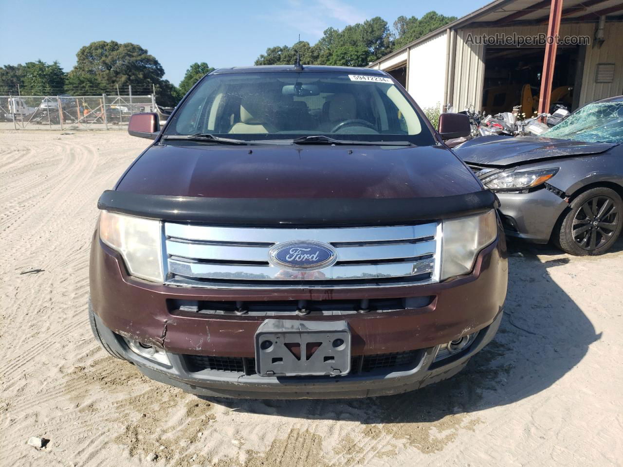 2010 Ford Edge Sel Maroon vin: 2FMDK3JC4ABB03892