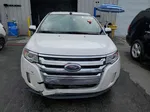 2014 Ford Edge Sel White vin: 2FMDK3JC4EBA41061