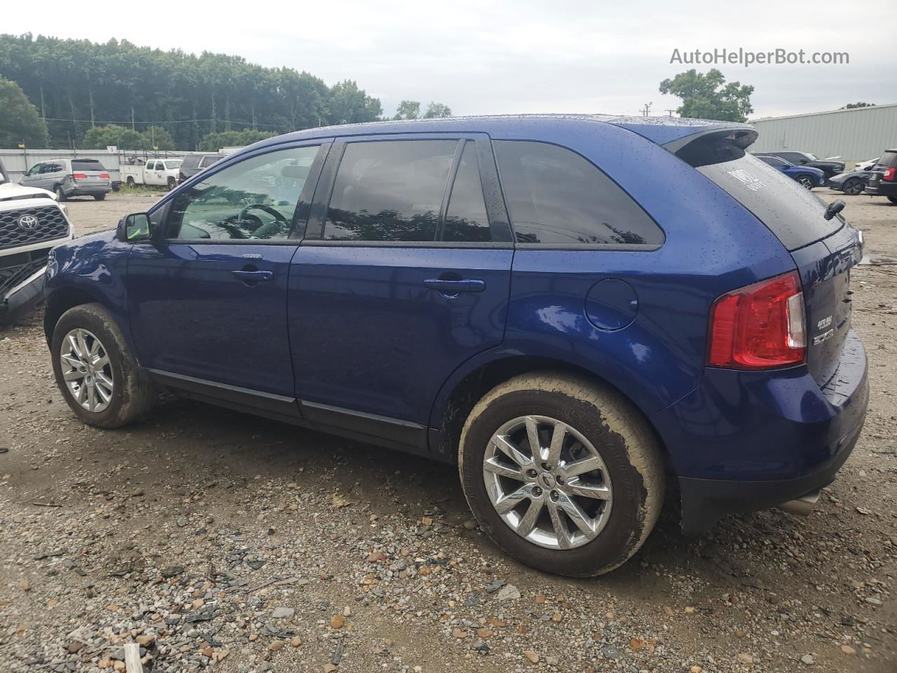 2014 Ford Edge Sel Blue vin: 2FMDK3JC4EBA61391