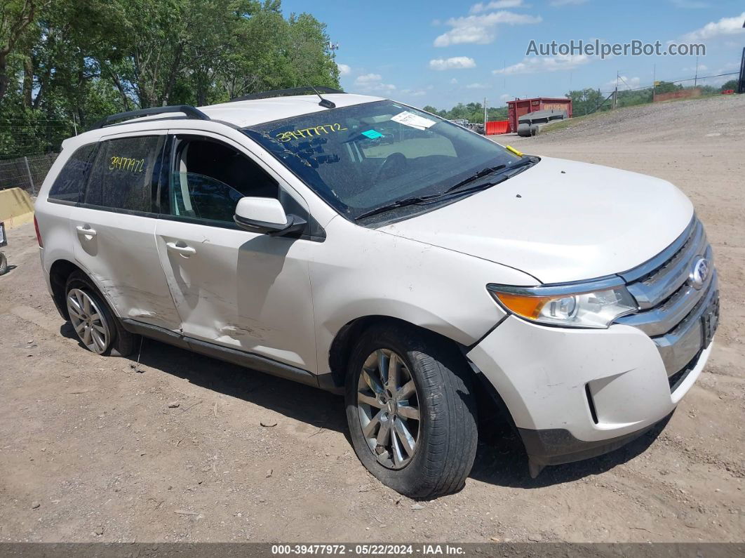 2014 Ford Edge Sel White vin: 2FMDK3JC4EBB17510