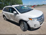 2014 Ford Edge Sel White vin: 2FMDK3JC4EBB17510