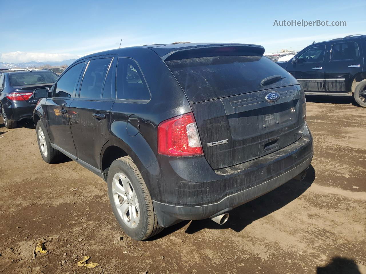 2014 Ford Edge Sel Черный vin: 2FMDK3JC4EBB40303